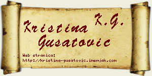 Kristina Gušatović vizit kartica